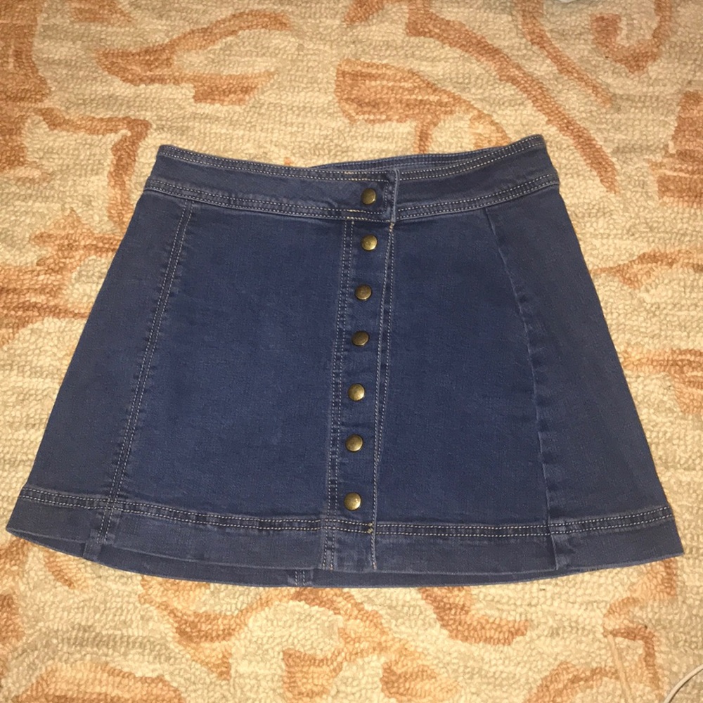 Free people jean skirt